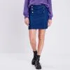 Vib's Jupe Ajustée En Jean Denim Stone Femme -Robe Boutique jupe ajustee en jean denim stone femme dc 36125292910360242