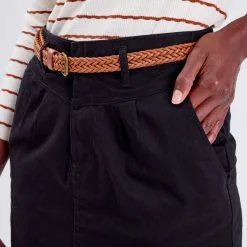 Vib's Jupe Chino Ceinturée Noir Femme 11 Vib's Jupe Chino Ceinturée Noir Femme -Robe Boutique jupe chino ceinturee noir femme d1 36125382220471001