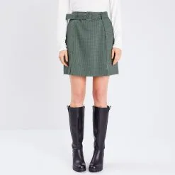 Robe Boutique -Robe Boutique jupe city droite ceinturee noir femme fp 36125312250265219