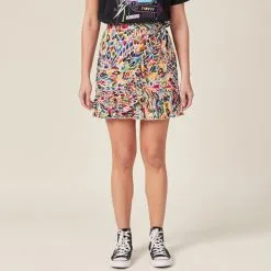 Robe Boutique -Robe Boutique jupe courte a volants multicolore femme fp 36125212910773976