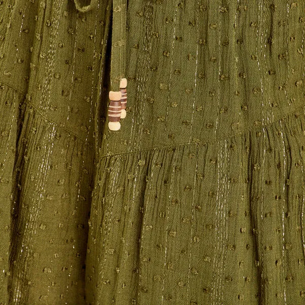 Vib's Jupe Courte évasée Vert Foncé Femme 7 Vib's Jupe Courte évasée Vert Foncé Femme – Image 5