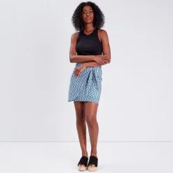 Vib's Jupe Droite Avec Noeud Gris Femme -Robe Boutique jupe droite avec noeud gris femme si 36125382250525043