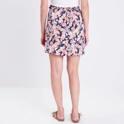 Vib's Jupe Droite Avec Noeud Multicolore Femme -Robe Boutique jupe droite avec noeud multicolore femme b 36125292910423774