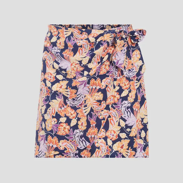 Vib's Jupe Droite Avec Noeud Multicolore Femme 8 Vib's Jupe Droite Avec Noeud Multicolore Femme – Image 6