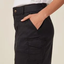 Vib's Jupe Droite Avec Poches Noir Femme 11 Vib's Jupe Droite Avec Poches Noir Femme -Robe Boutique jupe droite avec poches noir femme d1 36125222910670866