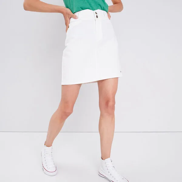 Vib's Jupe Droite Blanc Femme 3 Vib's Jupe Droite Blanc Femme