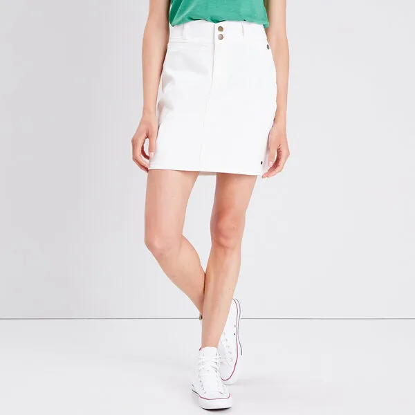 Vib's Jupe Droite Blanc Femme 4 Vib's Jupe Droite Blanc Femme – Image 2