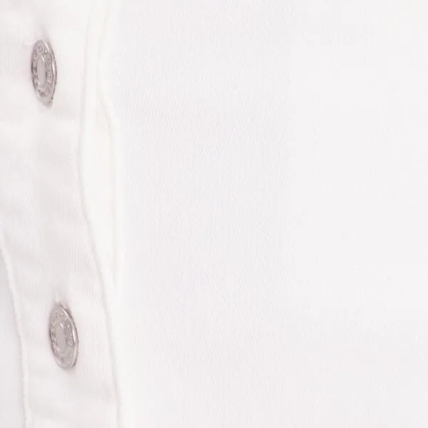 Vib's Jupe Droite Boutonnée Ecru Femme 8 Vib's Jupe Droite Boutonnée Ecru Femme – Image 6