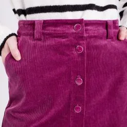 Vib's Jupe Droite Boutonnée Velours Prune Femme 11 Vib's Jupe Droite Boutonnée Velours Prune Femme -Robe Boutique jupe droite boutonnee velours prune femme d1 36125392220610357