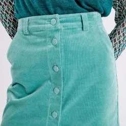 Vib's Jupe Droite Boutonnée Velours Vert Femme 11 Vib's Jupe Droite Boutonnée Velours Vert Femme -Robe Boutique jupe droite boutonnee velours vert femme d1 36125392220611485
