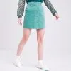 Vib's Jupe Droite Boutonnée Velours Vert Femme -Robe Boutique jupe droite boutonnee velours vert femme dc 36125392220611485