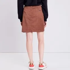 Vib's Jupe Droite Ceinturée Camel Femme -Robe Boutique jupe droite ceinturee camel femme b 36125292910353686