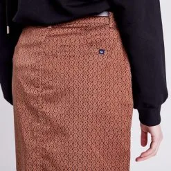 Vib's Jupe Droite Ceinturée Camel Femme -Robe Boutique jupe droite ceinturee camel femme d1 36125292910353686