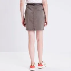 Vib's Jupe Droite Ceinturée Vert Kaki Femme -Robe Boutique jupe droite ceinturee vert kaki femme b 36125292910350746