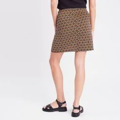 Vib's Jupe Droite Orange Femme -Robe Boutique jupe droite orange femme b 36125312220505489