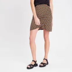 Vib's Jupe Droite Orange Femme -Robe Boutique jupe droite orange femme fp 36125312220505489