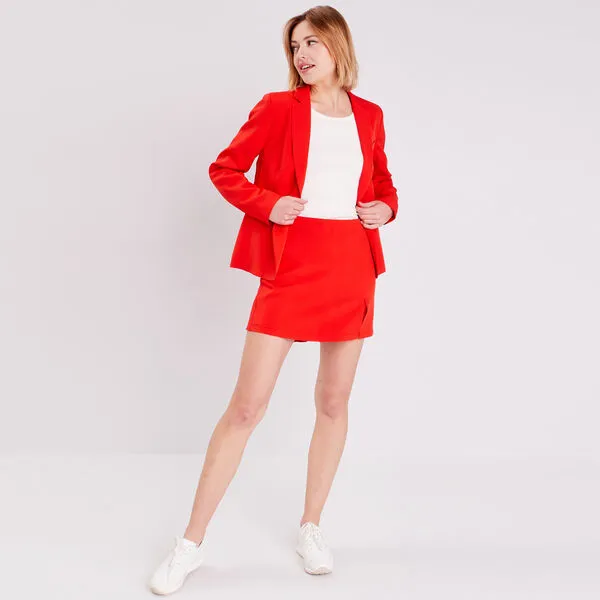 Vib's Jupe Droite Rouge Femme 8 Vib's Jupe Droite Rouge Femme – Image 6