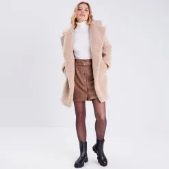 Vib's Jupe Droite Suédine Taupe Femme 13 Vib's Jupe Droite Suédine Taupe Femme -Robe Boutique jupe droite suedine taupe femme si 36125392220424729