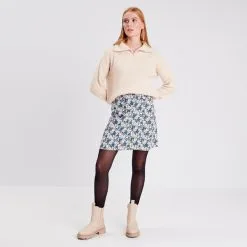 Vib's Jupe Droite Taille Haute Noir Femme -Robe Boutique jupe droite taille haute noir femme si 36125212910703860