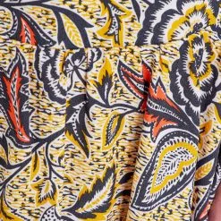 Vib's Jupe Droite Volantée Jaune Femme -Robe Boutique jupe droite volantee jaune femme d3 36125282910523747