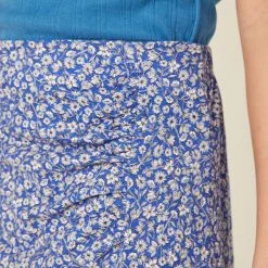 Vib's Jupe évasée Fluide Bleu Femme -Robe Boutique jupe evasee fluide bleu femme d1 36125212910743962