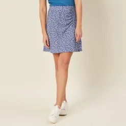 Vib's Jupe évasée Fluide Bleu Femme