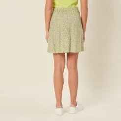 Vib's Jupe évasée Fluide Jaune Fluo Femme -Robe Boutique jupe evasee fluide jaune fluo femme b 36125212910743960