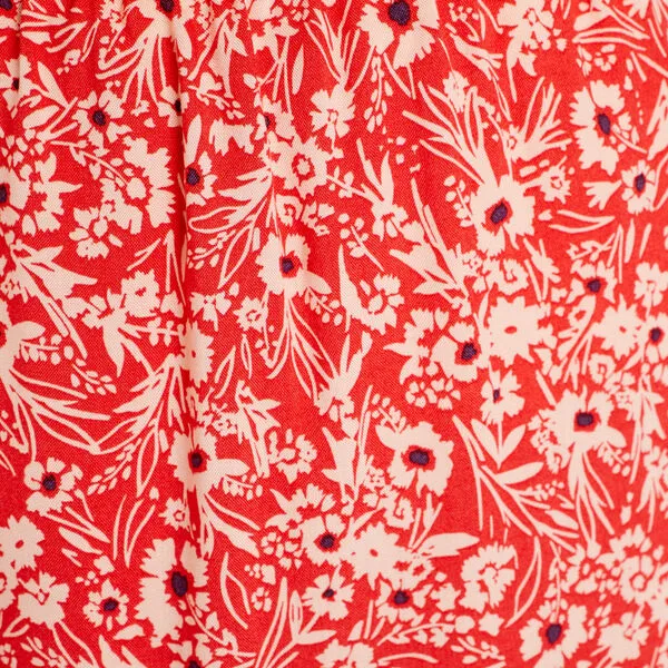 Vib's Jupe évasée Fluide Orange Foncé Femme 6 Vib's Jupe évasée Fluide Orange Foncé Femme – Image 4