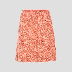 Vib's Jupe évasée Fluide Orange Foncé Femme 13 Vib's Jupe évasée Fluide Orange Foncé Femme -Robe Boutique jupe evasee fluide orange fonc femme fg 36125252910793696