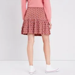 Vib's Jupe évasée Jaune Foncé Femme -Robe Boutique jupe evasee jaune fonc femme b 36125282910493646