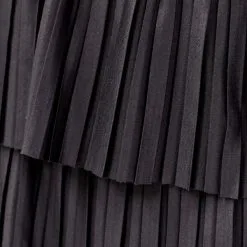 Vib's Jupe évasée Volantée Noir Femme -Robe Boutique jupe evasee volantee noir femme d3 36125352250441001