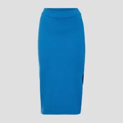 Vib's Jupe Longue Droite Bleu Femme