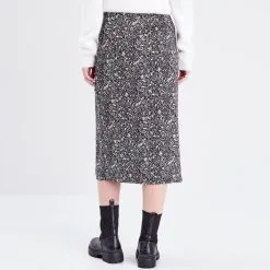 Vib's Jupe Longue Droite Noir Femme -Robe Boutique jupe longue droite noir femme b 36125382240085328