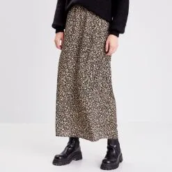 Vib's Jupe Longue Droite Noir Femme