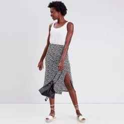 Vib's Jupe Longue Droite Noir Femme -Robe Boutique jupe longue droite noir femme si 36125382240081001