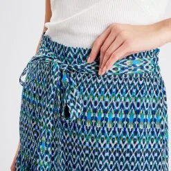 Vib's Jupe Longue évasée Bleu Femme -Robe Boutique jupe longue evasee bleu femme d1 36125382270065238