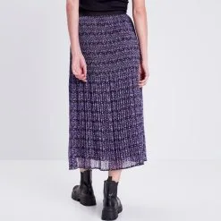 Vib's Jupe Longue évasée Fluide Mauve Femme -Robe Boutique jupe longue evasee fluide mauve femme b 36125292920103743