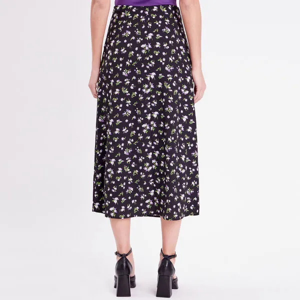 Vib's Jupe Longue évasée Noir Femme 5 Vib's Jupe Longue évasée Noir Femme – Image 3