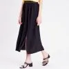 Vib's Jupe Longue évasée Noir Femme -Robe Boutique jupe longue evasee noir femme dc 36125392270201001
