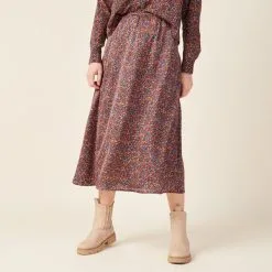 Vib's Jupe Longue évasée Noir Femme -Robe Boutique jupe longue evasee noir femme fp 36125212920160866