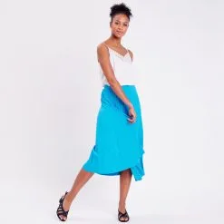 Vib's Jupe Longue évasée Plissée Bleu Femme 13 Vib's Jupe Longue évasée Plissée Bleu Femme -Robe Boutique jupe longue evasee plissee bleu femme si 36125312270201211