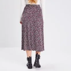 Vib's Jupe Midi évasée Denim Noir Femme -Robe Boutique jupe midi evasee denim noir femme b 36125392260145267