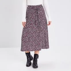 Vib's Jupe Midi évasée Denim Noir Femme -Robe Boutique jupe midi evasee denim noir femme fp 36125392260145267