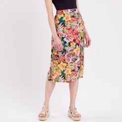 Vib's Jupe Portefeuille Blanc Femme -Robe Boutique jupe portefeuille blanc femme fp 36125312270125366