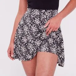 Vib's Jupe Short Droite Noir Femme -Robe Boutique jupe short droite noir femme d1 36125312220535446