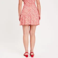 Vib's Jupe Short Droite Orange Femme -Robe Boutique jupe short droite orange femme b 36125312220535498