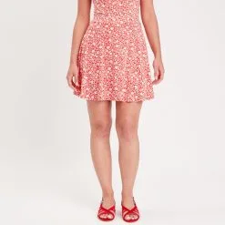 Vib's Jupe Short Droite Orange Femme -Robe Boutique jupe short droite orange femme fp 36125312220535498