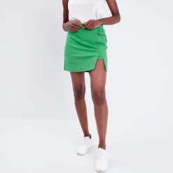 Vib's Jupe-short Droite Vert Femme