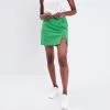 Vib's Jupe-short Droite Vert Femme