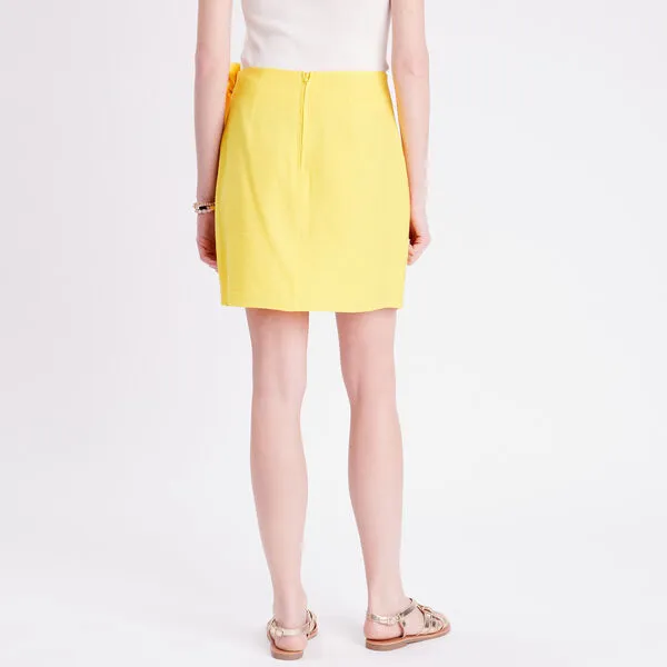 Vib's Jupe Short Jaune Fluo Femme 5 Vib's Jupe Short Jaune Fluo Femme – Image 3